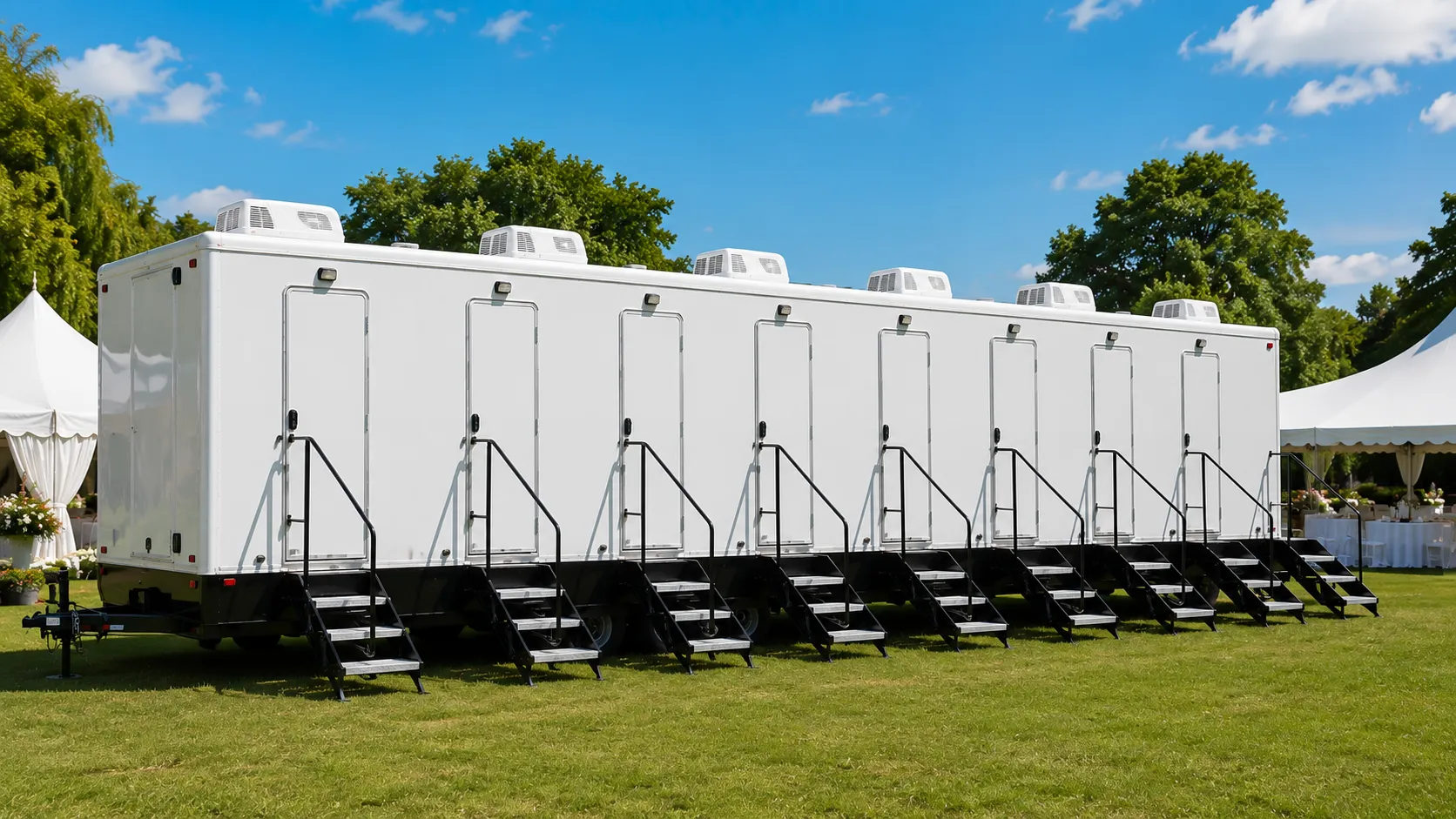 8 Stall Restroom Trailer in Kenosha, WI