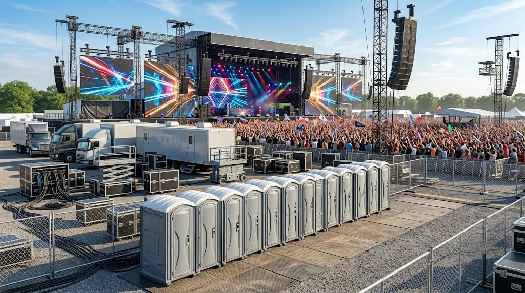 Concert Restroom Rental in Kenosha, WI