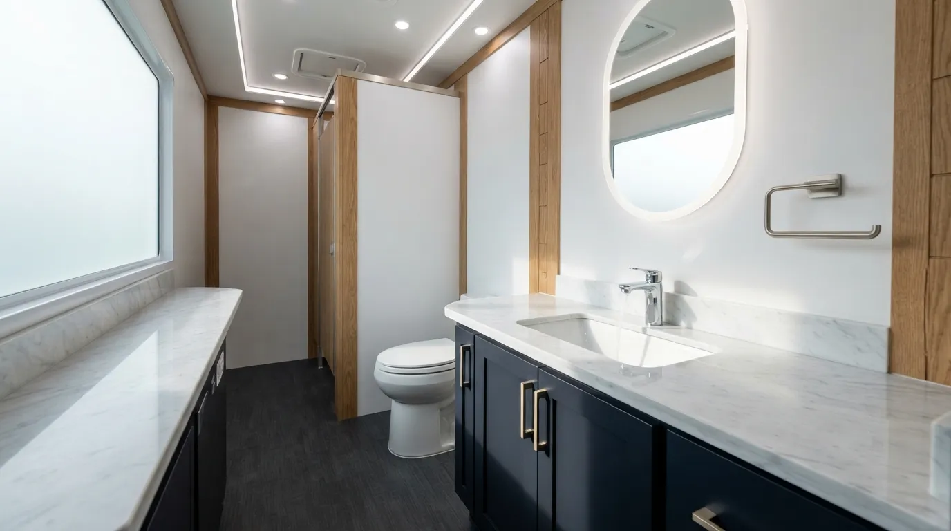 Luxury Restroom Trailer in Kenosha, WI